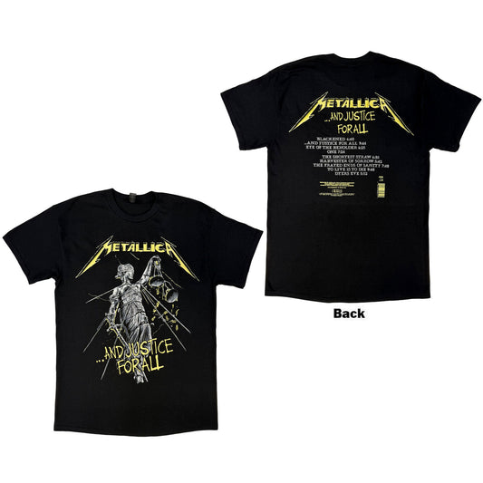 Metallica T-Shirt: And Justice For All Tracks