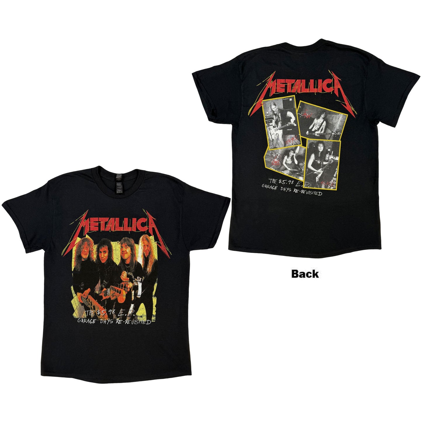 Metallica T-Shirt: Garage Photo Yellow