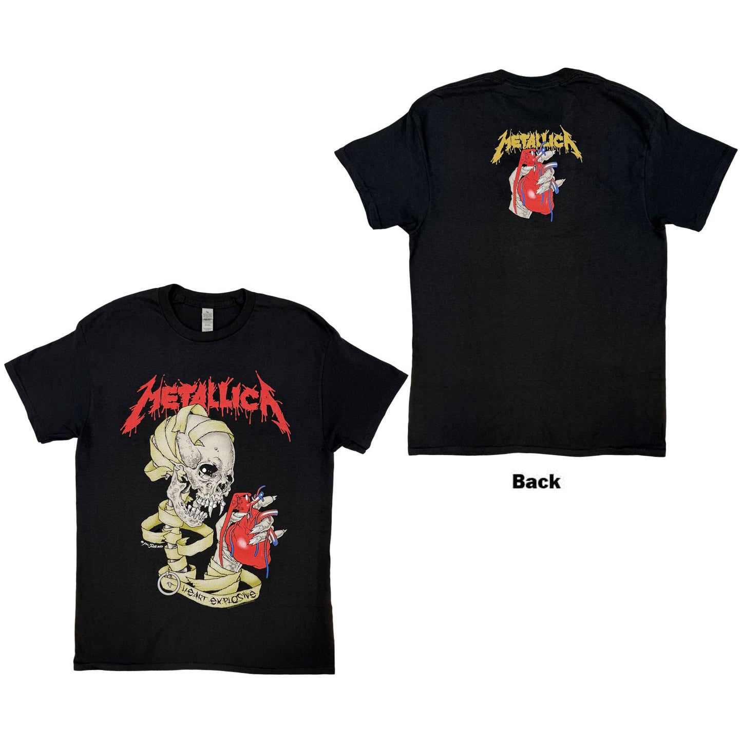 Metallica T-Shirt: Heart Explosive