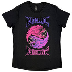 Metallica Ladies T-Shirt: Yin Yang Purple