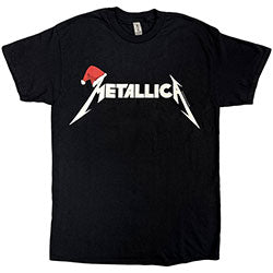 Metallica T-Shirt: Santa Hat Logo