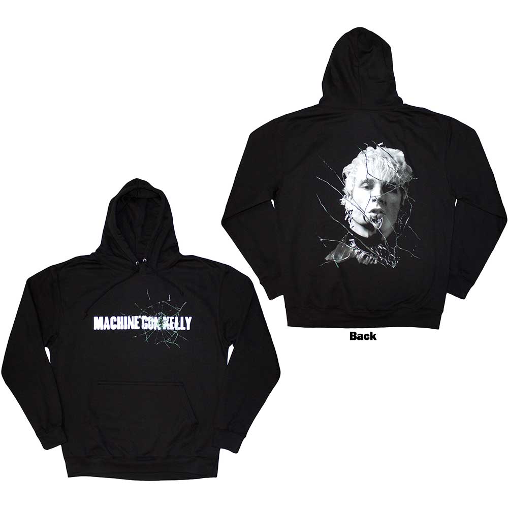 Machine Gun Kelly Pullover Hoodie: Cracked Glass