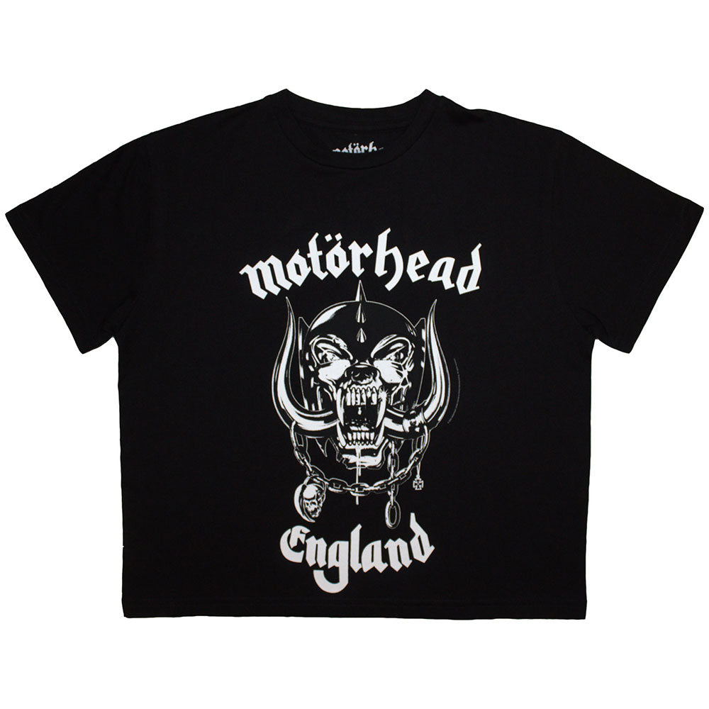 Motorhead Ladies Crop Top: England