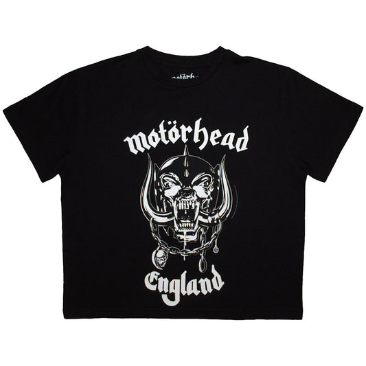Motorhead Ladies Crop Top: England