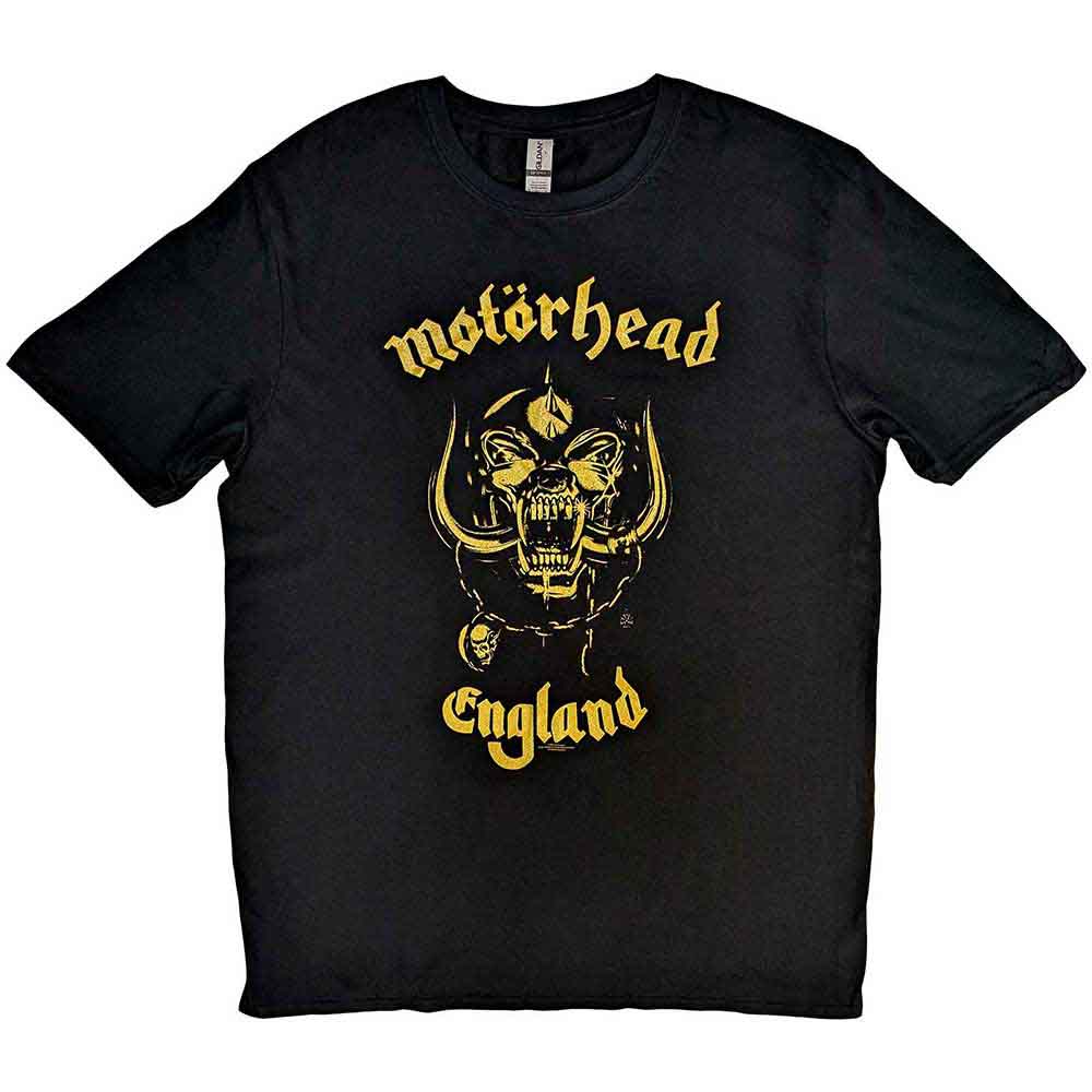 Motorhead T-Shirt: England Classic Gold
