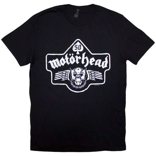 Motorhead T-Shirt: 50 Years Ace Wings Emblem