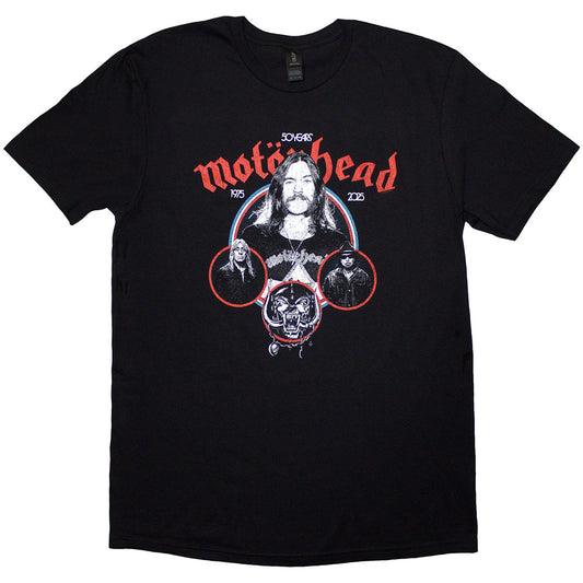 Motorhead T-Shirt: 50 Years Band Circles