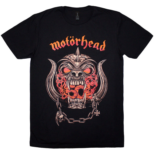 Motorhead T-Shirt: 50 Years Warpig Red Gradient