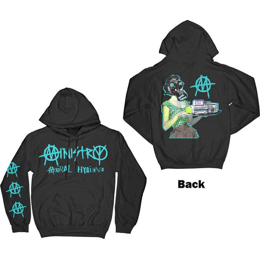 Ministry Pullover Hoodie: Moral Hygiene Gasmask