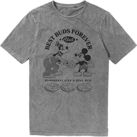Disney Stone Wash T-Shirt: MM Best Buds Forever Club