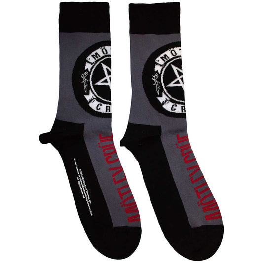 Motley Crue Socks: Pentagram Circle