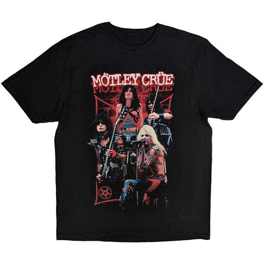 Motley Crue T-Shirt: Live Montage Red
