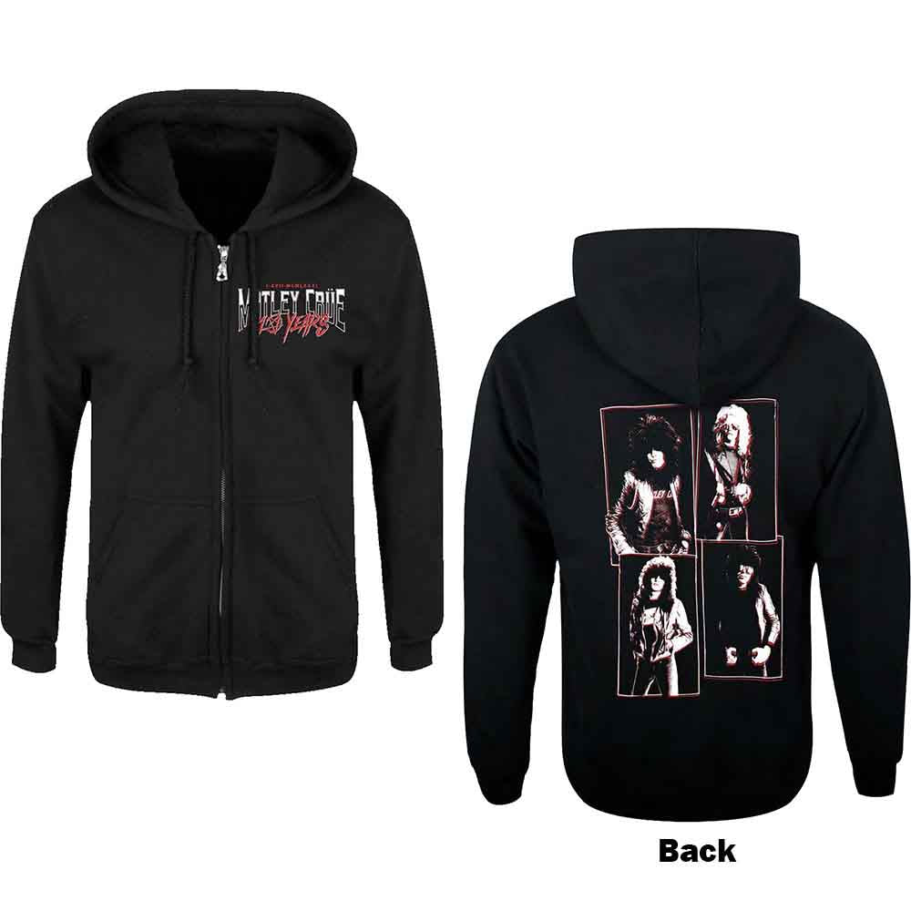 Motley Crue Zipped Hoodie: 40 Years