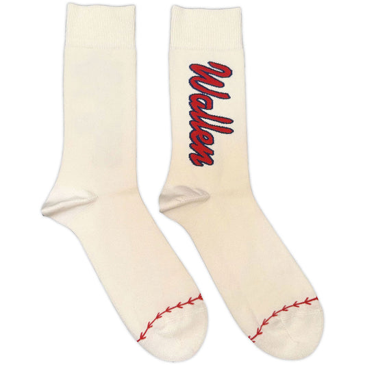 Morgan Wallen Socks: Red Logo Baseball
