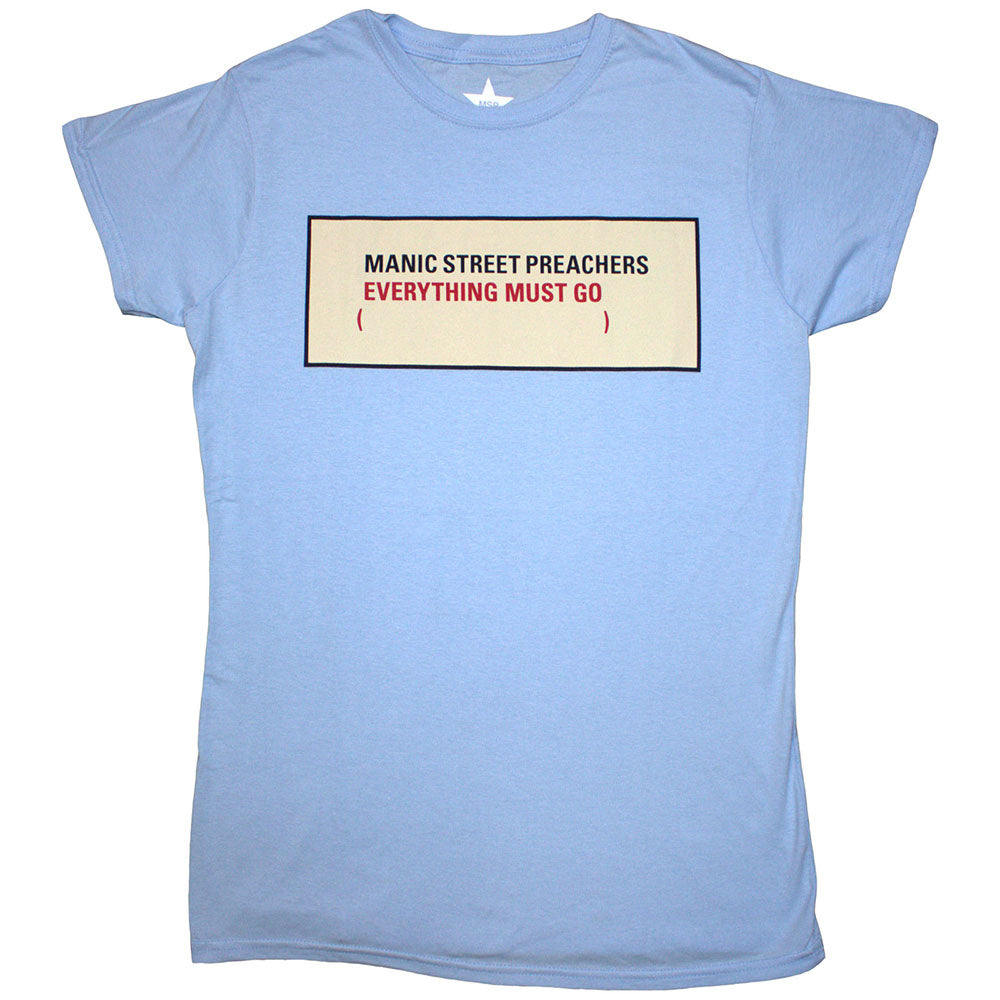 Manic Street Preachers Ladies T-Shirt: Everything Must Go
