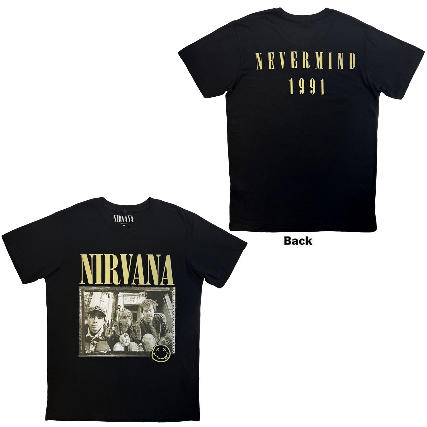Nirvana Carbon T-Shirt: Nevermind '91 Hotel Photo