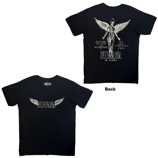 Nirvana Carbon T-Shirt: In Utero Tracklist