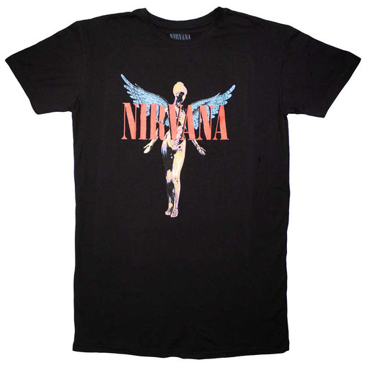 Nirvana Ladies T-Shirt Dress: Angelic