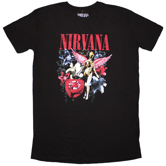 Nirvana Ladies T-Shirt Dress: In Utero Vintage Collage