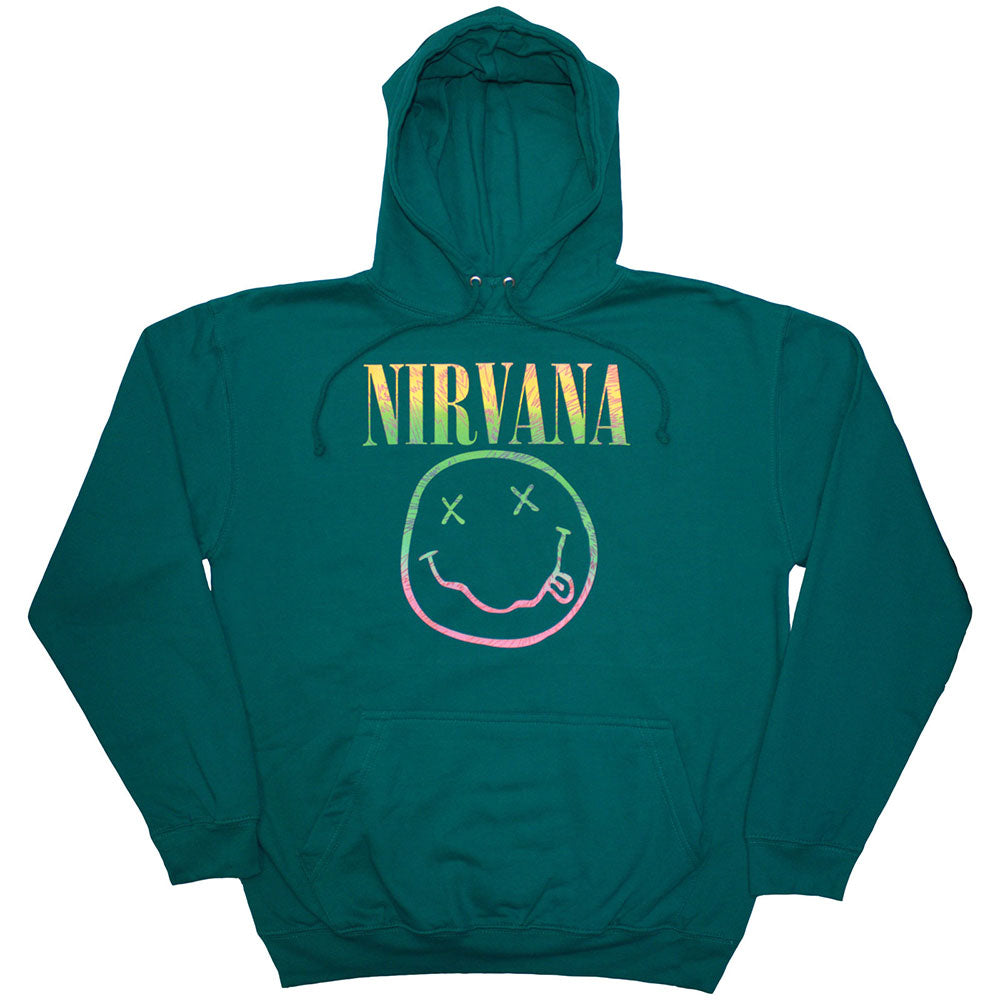 Nirvana Pullover Hoodie: Sorbet Ray Happy Face