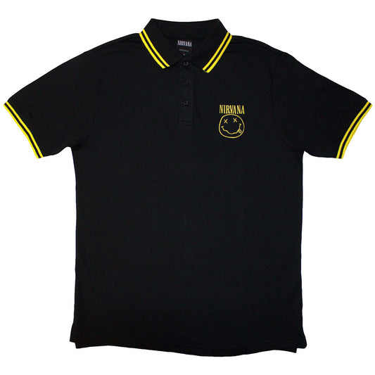 Nirvana Polo Shirt: Happy Face