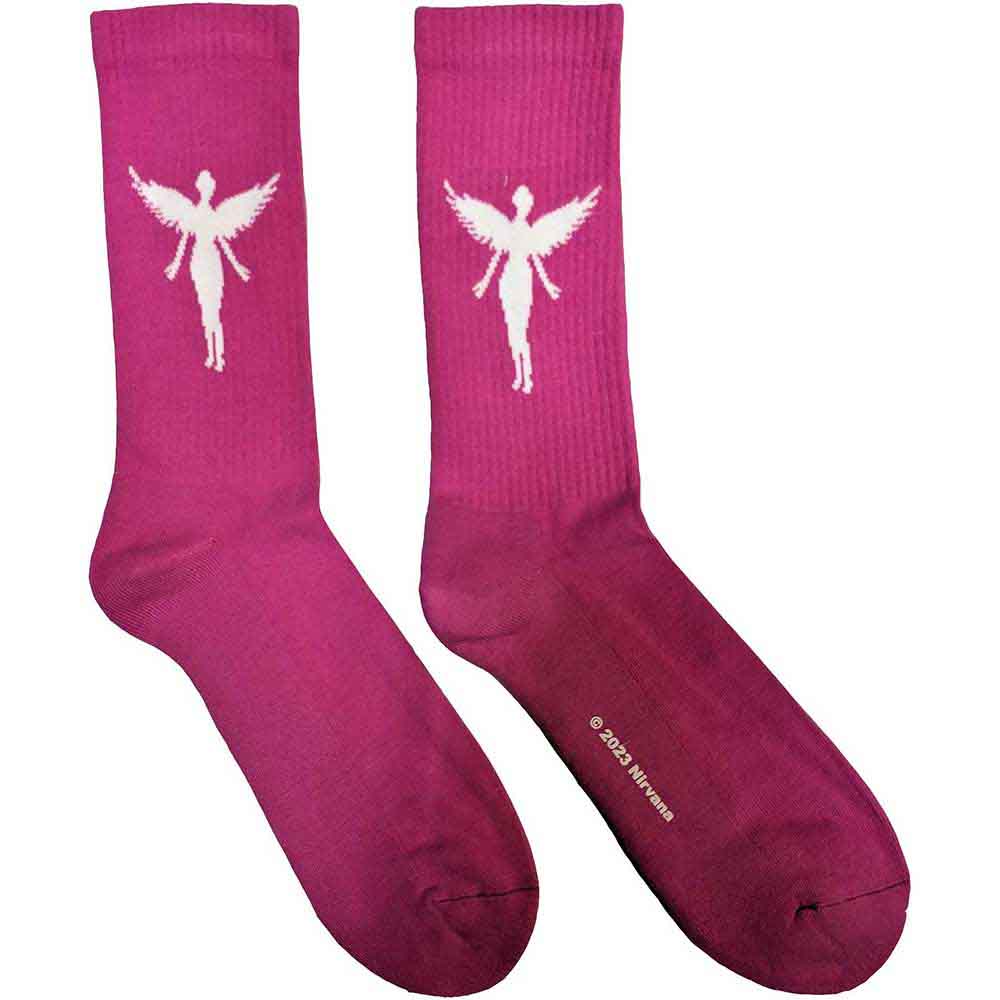 Nirvana Terry Socks: In Utero White Angel