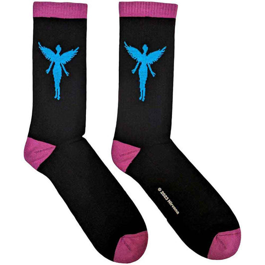 Nirvana Terry Socks: In Utero Blue Angel