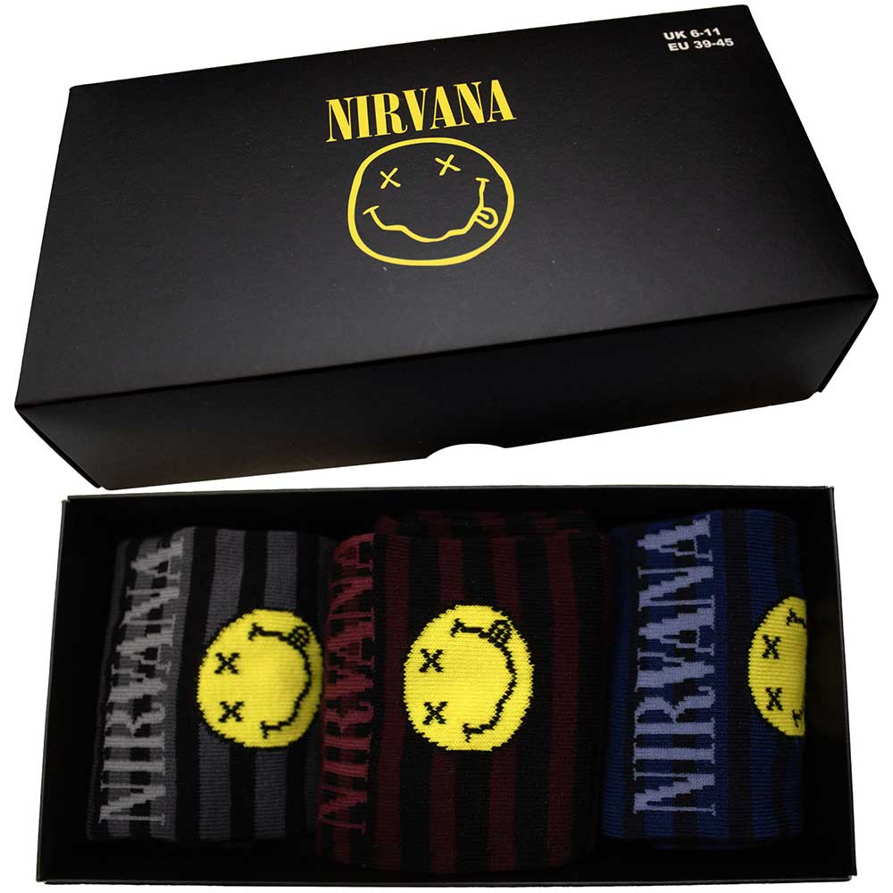 Nirvana Ankle Socks Set: Smile Stripes