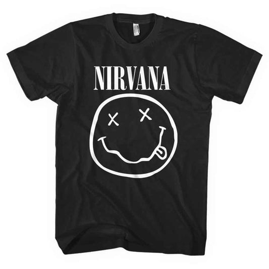 Nirvana T-Shirt: White Happy Face