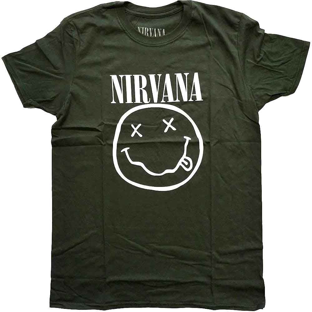Nirvana T-Shirt: White Happy Face
