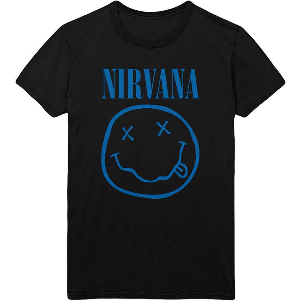 Nirvana T-Shirt: Blue Happy Face