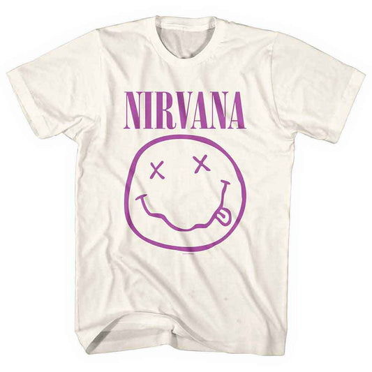 Nirvana T-Shirt: Purple Happy Face