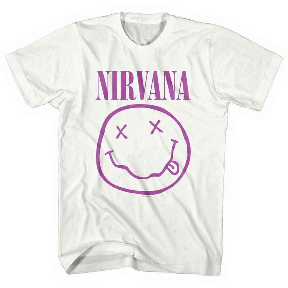 Nirvana T-Shirt: Purple Happy Face