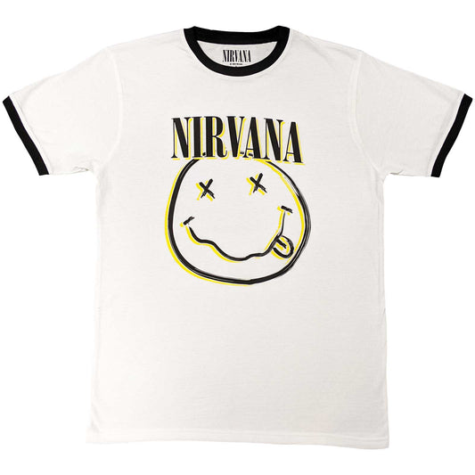 Nirvana T-Shirt: Double Happy Face