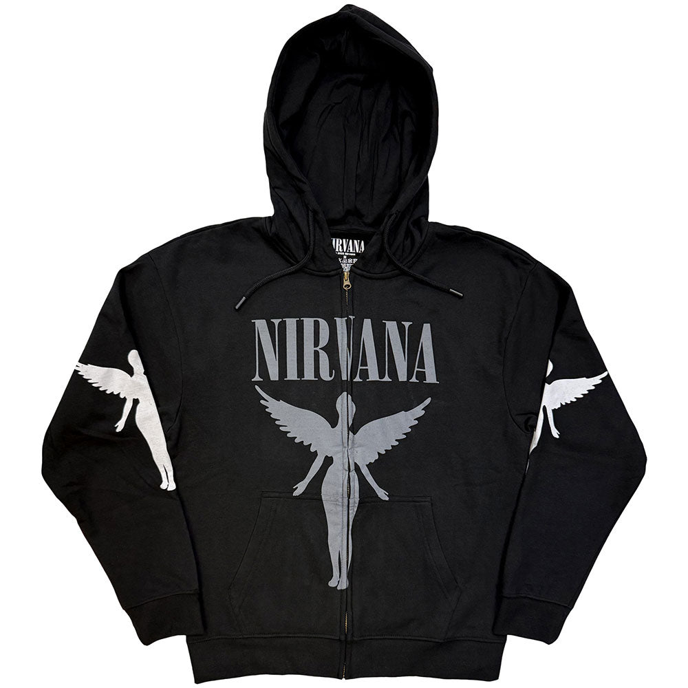 Nirvana Zipped Hoodie: In Utero Mono
