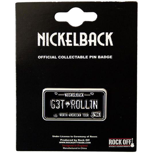 Nickelback Badge: License Plate