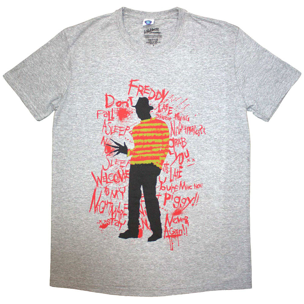 A Nightmare on Elm Street T-Shirt: Freddy Scribble Font