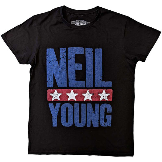 Neil Young T-Shirt: Stars Logo