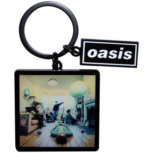 Oasis Keychain: Definitely Maybe Album Decca Logo Charm