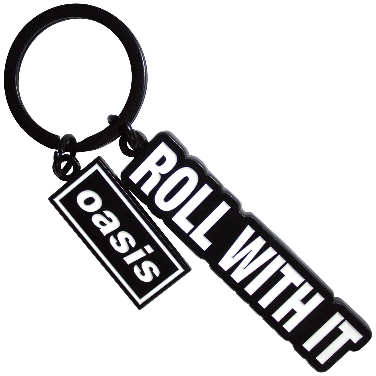 Oasis Keychain: Roll With It Decca Logo Charm