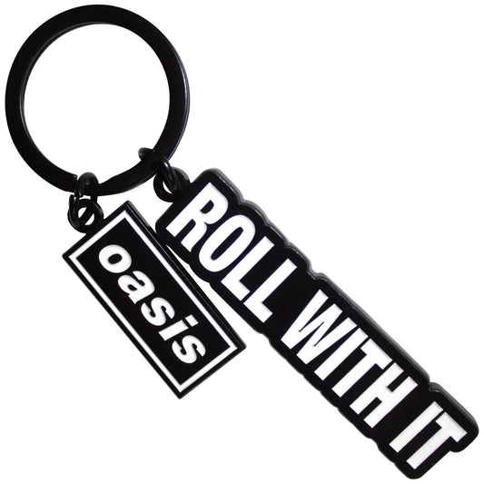 Oasis Keychain: Roll With It Decca Logo Charm