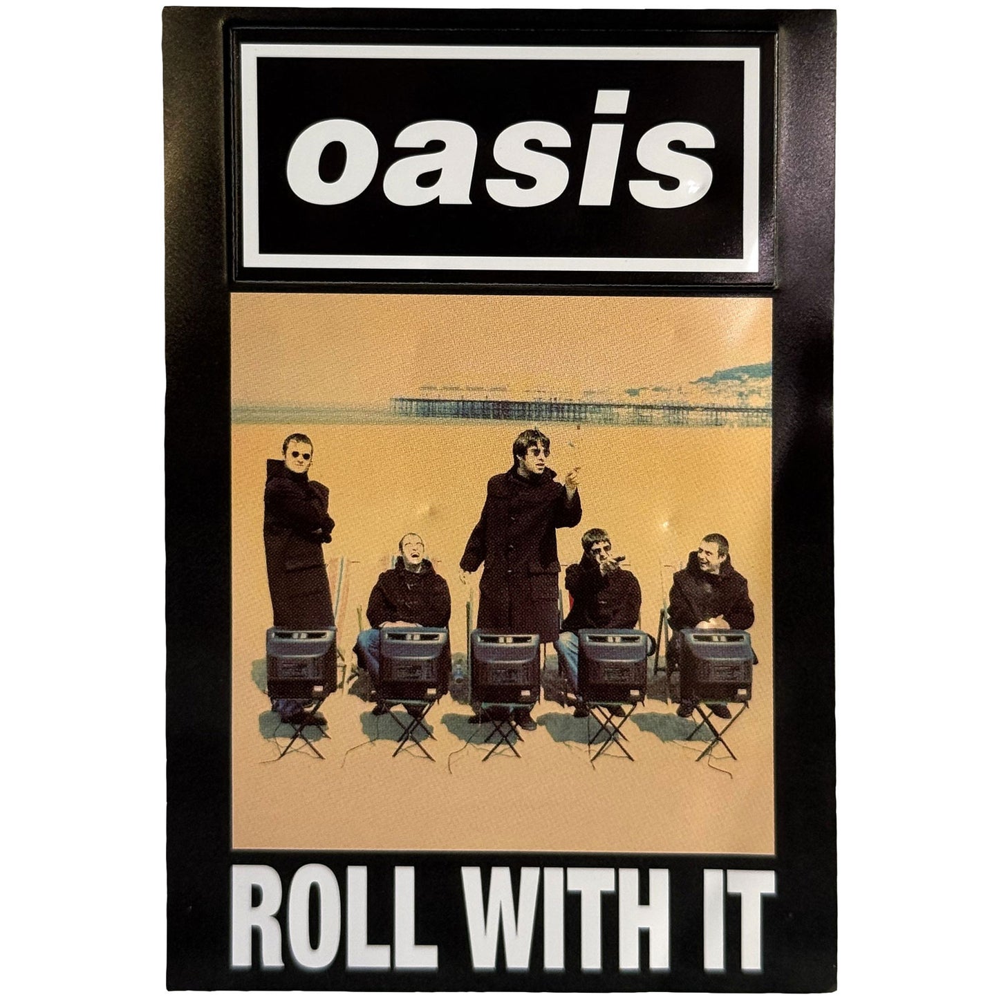 Oasis Magnet: Roll With It Single