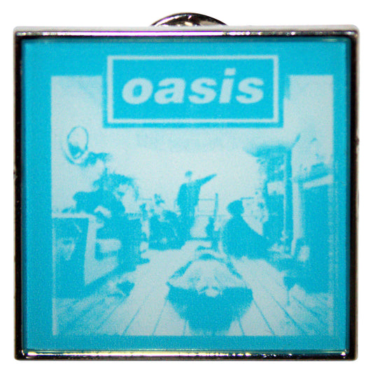 Oasis Badge: Definitely Maybe Blue Tone