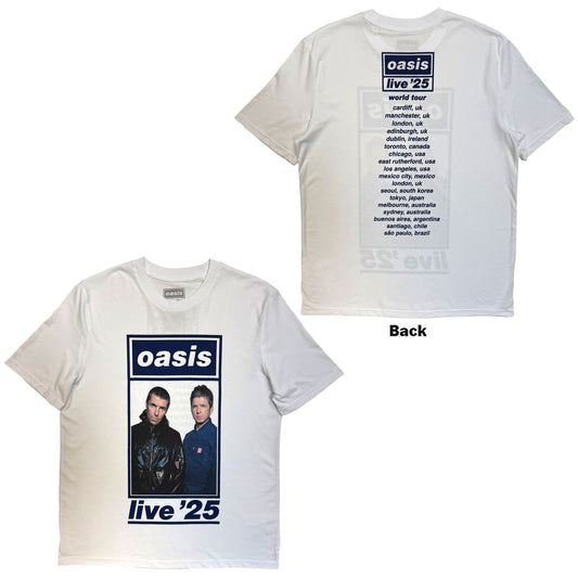 Oasis T-Shirt: Colour Photo Live '25 World Tour