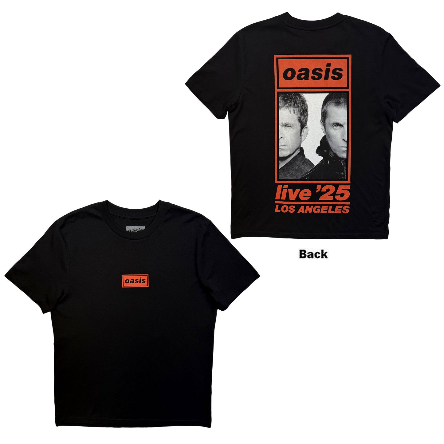 Oasis T-Shirt: Los Angeles Half Faces Fan Store