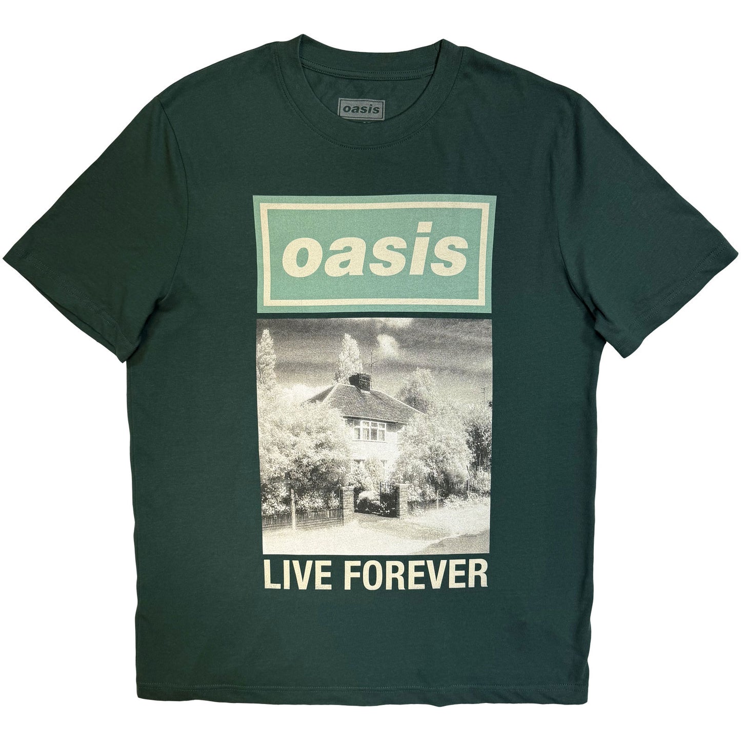 Oasis T-Shirt: Live Forever Single Cover