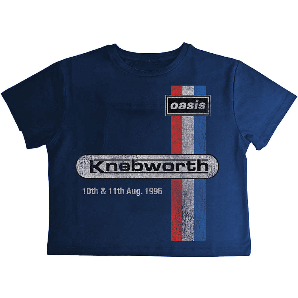 Oasis Ladies Crop Top: Knebworth '96