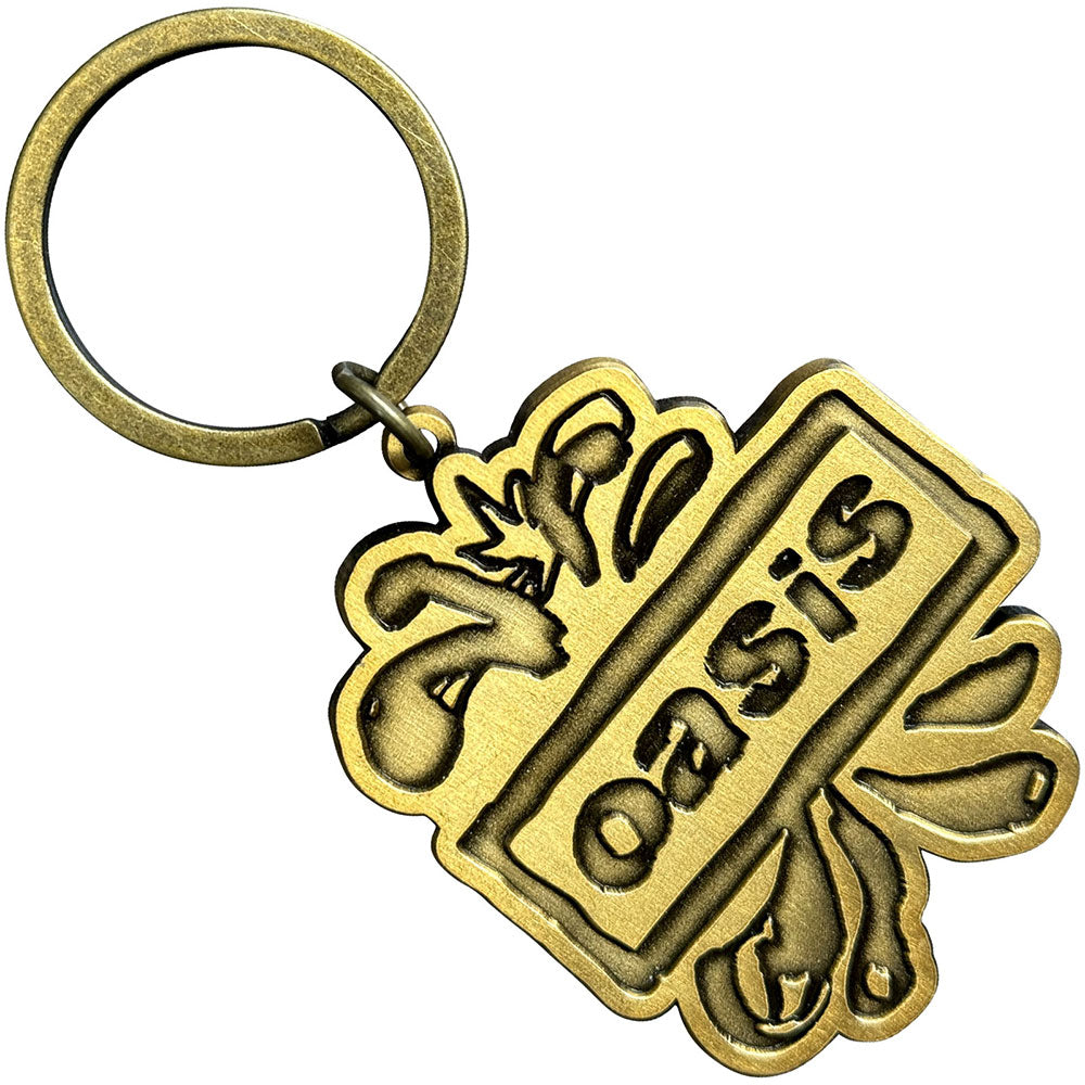 Oasis Keychain: Gold Logo Splat