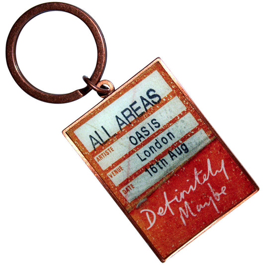 Oasis Keychain: Definitely Maybe AAA Setlist