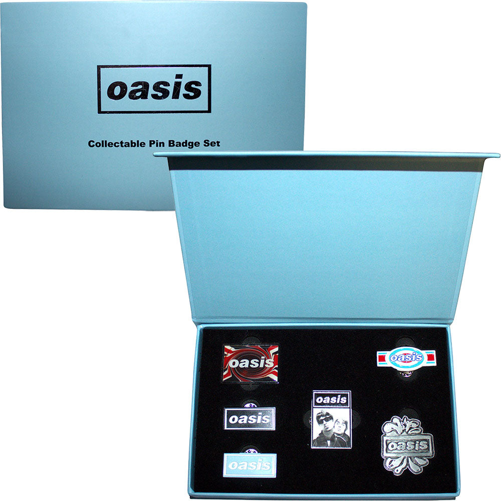 Oasis Pin Badge Set: Logos